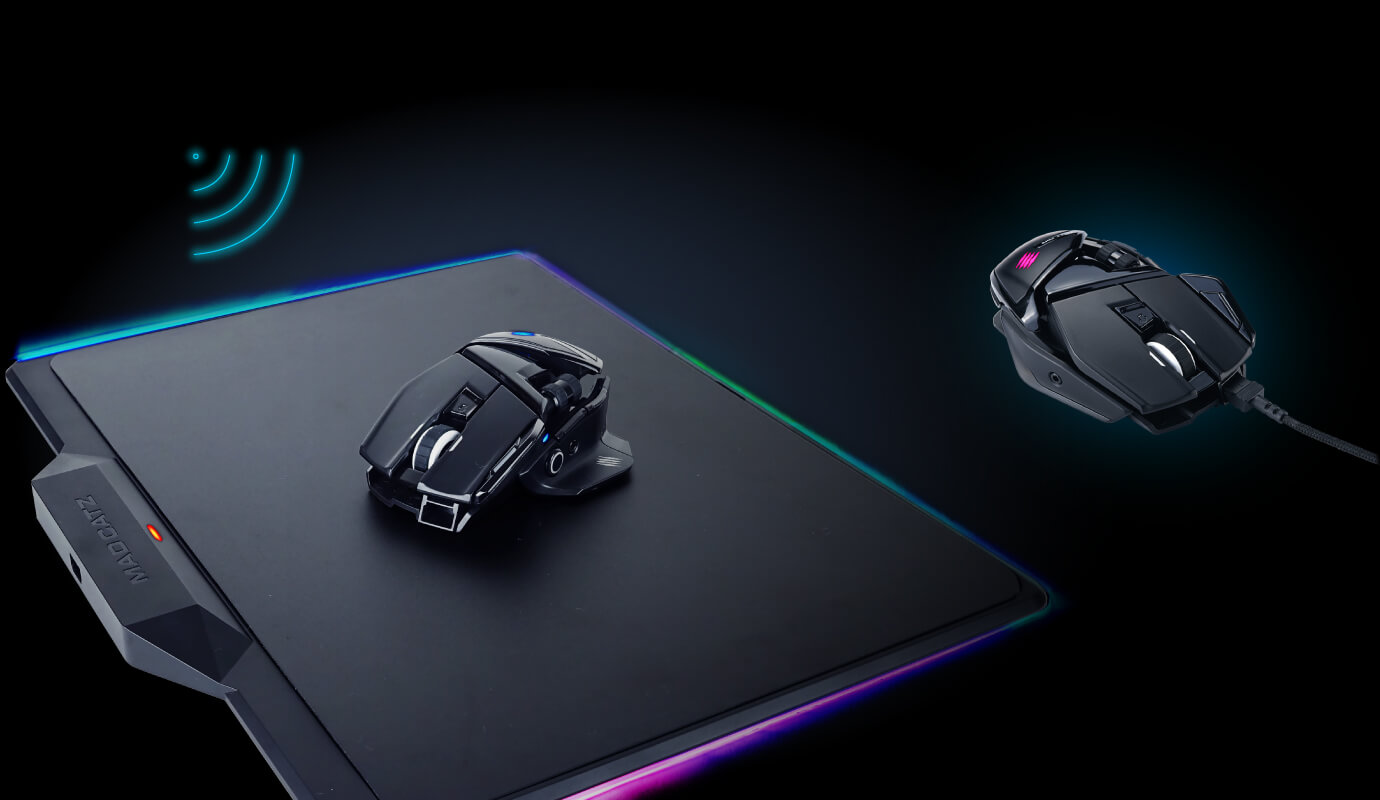 R.A.T. AIR ワイヤレスゲーミングマウスとパッドのコンボ-MAD CATZ