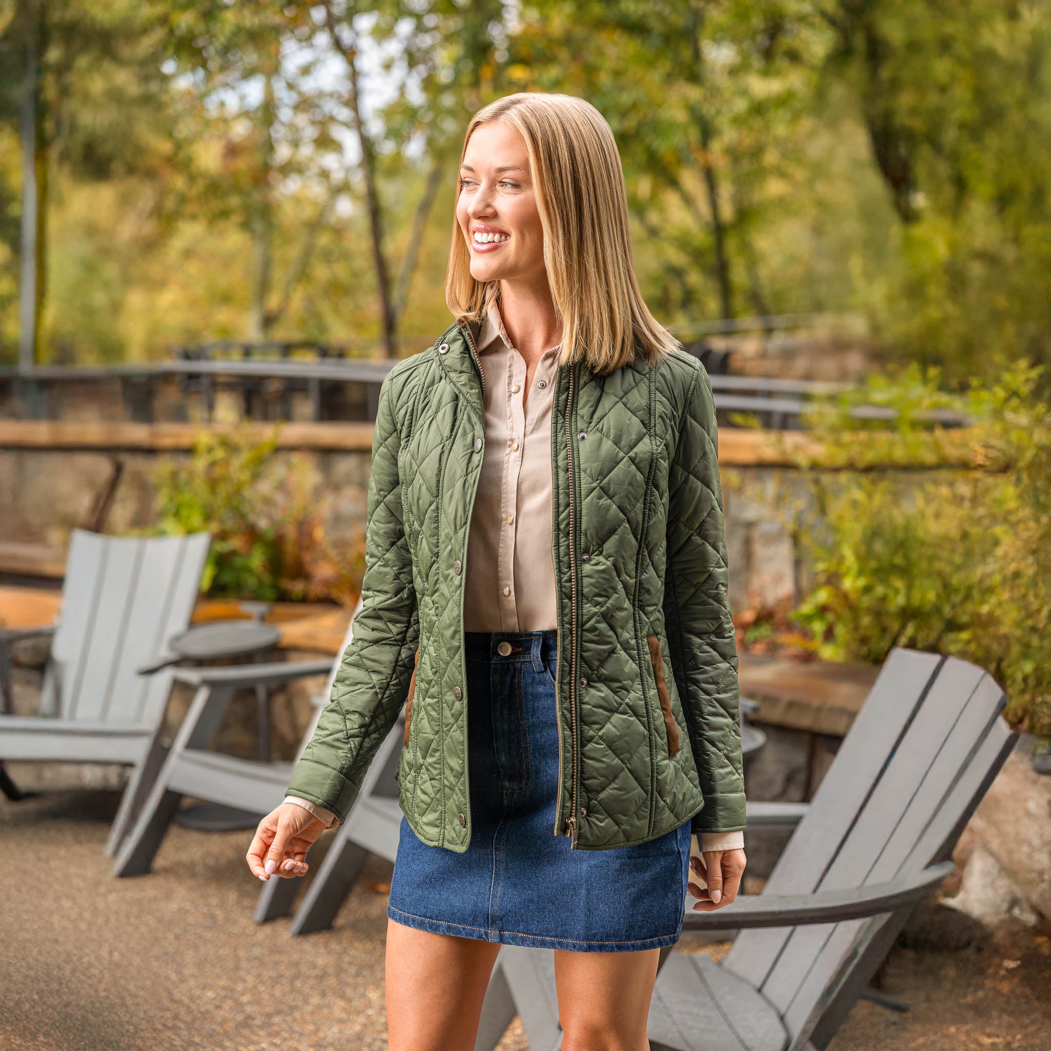 Georgia Quilted Nylon Jacket - Madison Creek Outfitters
