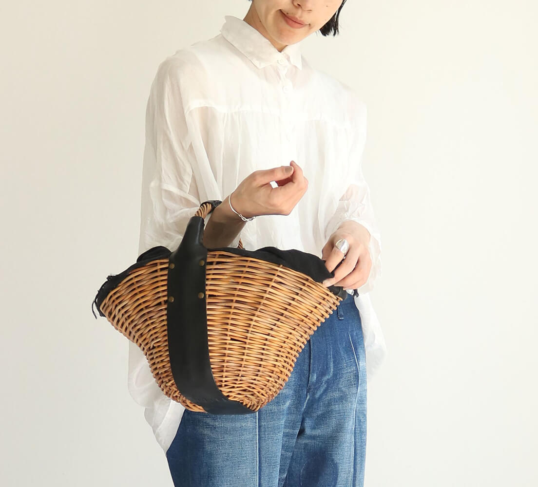 ebagos 1本手 オイルショルダー 紅籐 BLACKエバゴス | マドリガル公式