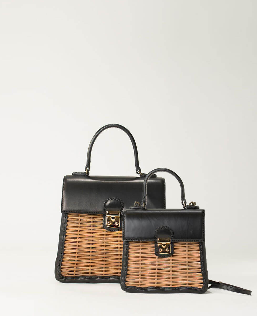 ebagos カーフ・ハンドバッグ M（かっちりバッグ/カーフケリー）カーフ