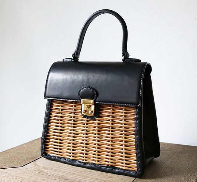 ebagos カーフ・ハンドバッグ M（かっちりバッグ/カーフケリー）カーフ