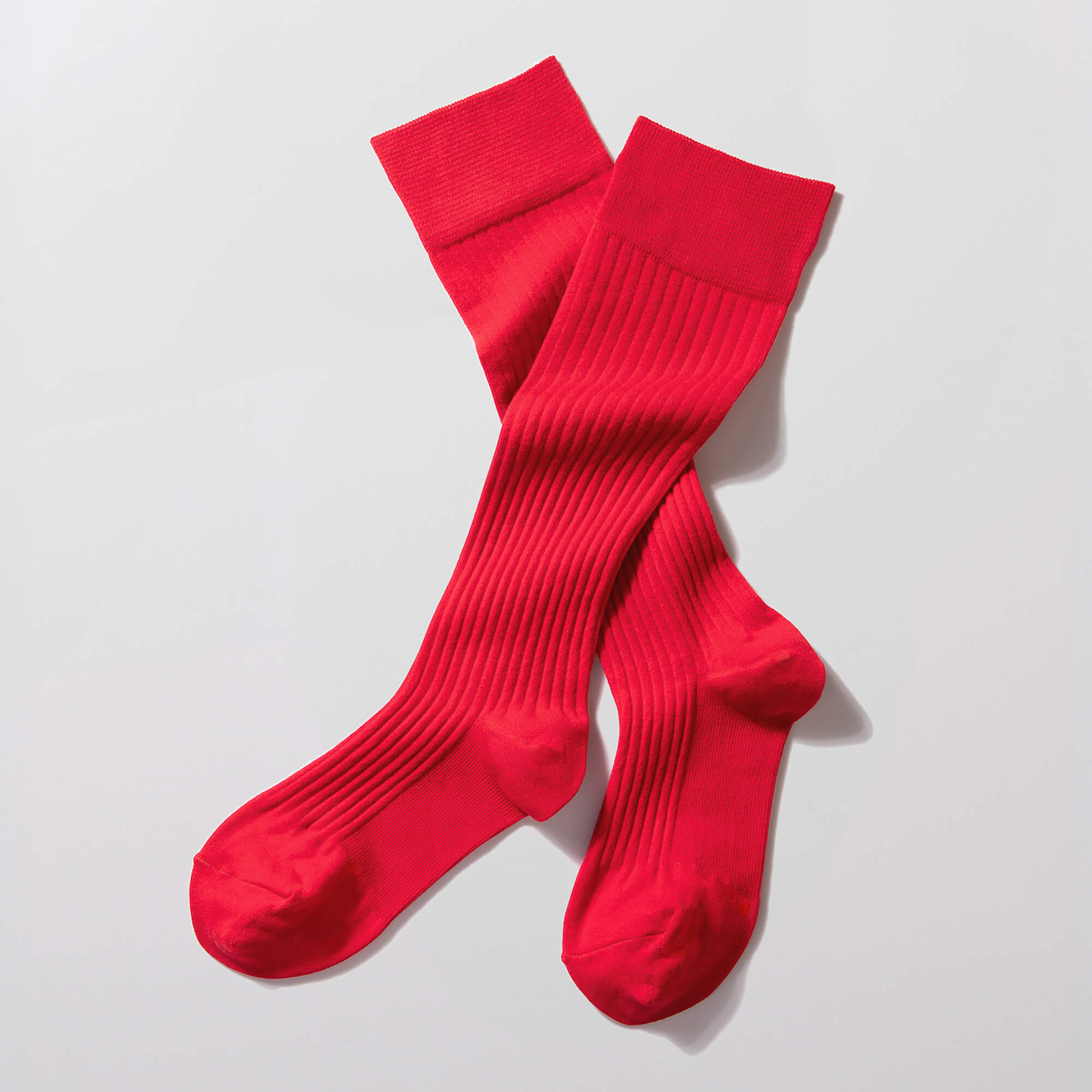 MAEÉ コンプレッションソックス（コットンリブタイプ）ミディアムグレー