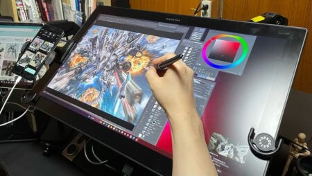 超美麗液タブhuionのKamvas Pro24 (4K)レビュー。2.5Kと4Kどっちを買う