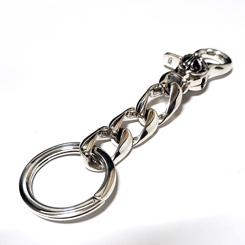 フローラルクロス レバーナスカン カラビナ シルバー925 チェーン