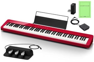 カシオ(CASIO)電子ピアノ Privia PX-S1100RD(レッド) 88鍵盤 スリム