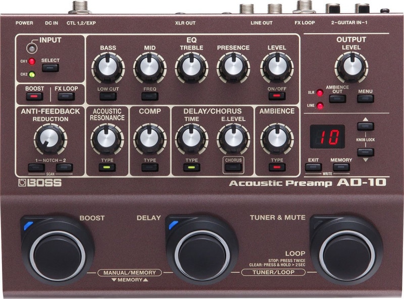 BOSS / AD-10 Acoustic Preamp アコースティック楽器用 ボス