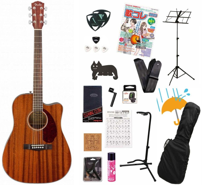 Fender Acoustic / CD-140SCE All-Mahogany Dreadnought Walnut