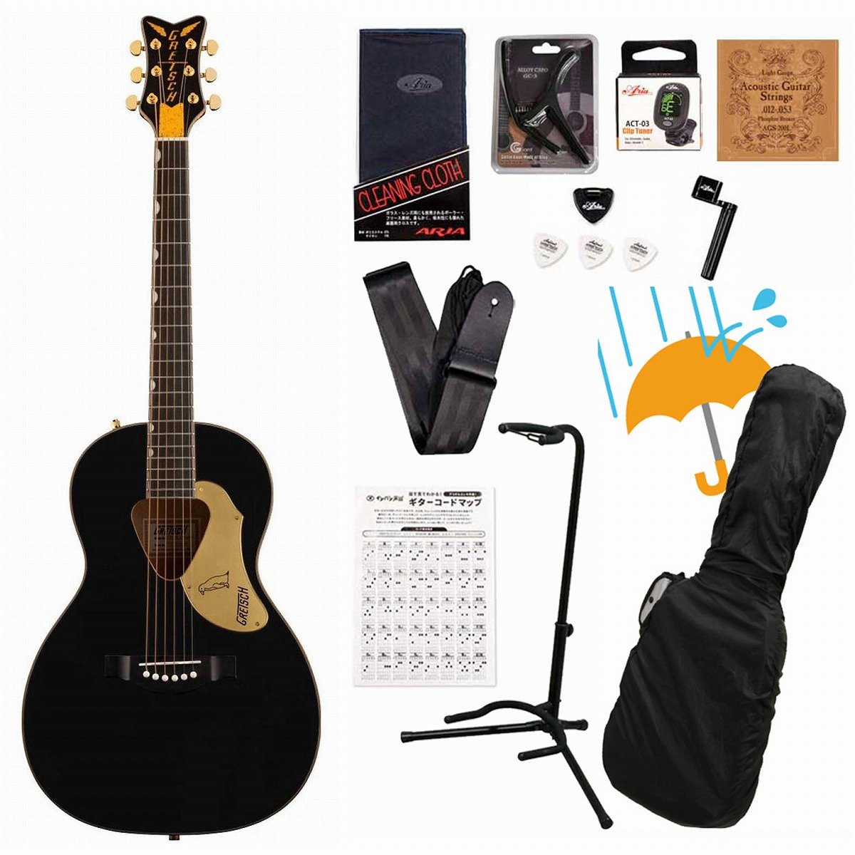 Gretsch / G5021E Rancher Penguin Parlor Acoustic/Electric Black