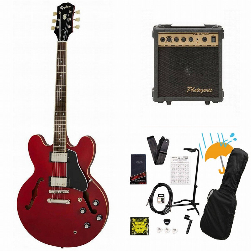 Epiphone / Inspired by Gibson ES-335 Cherry (CH) セミアコ ES335 PG