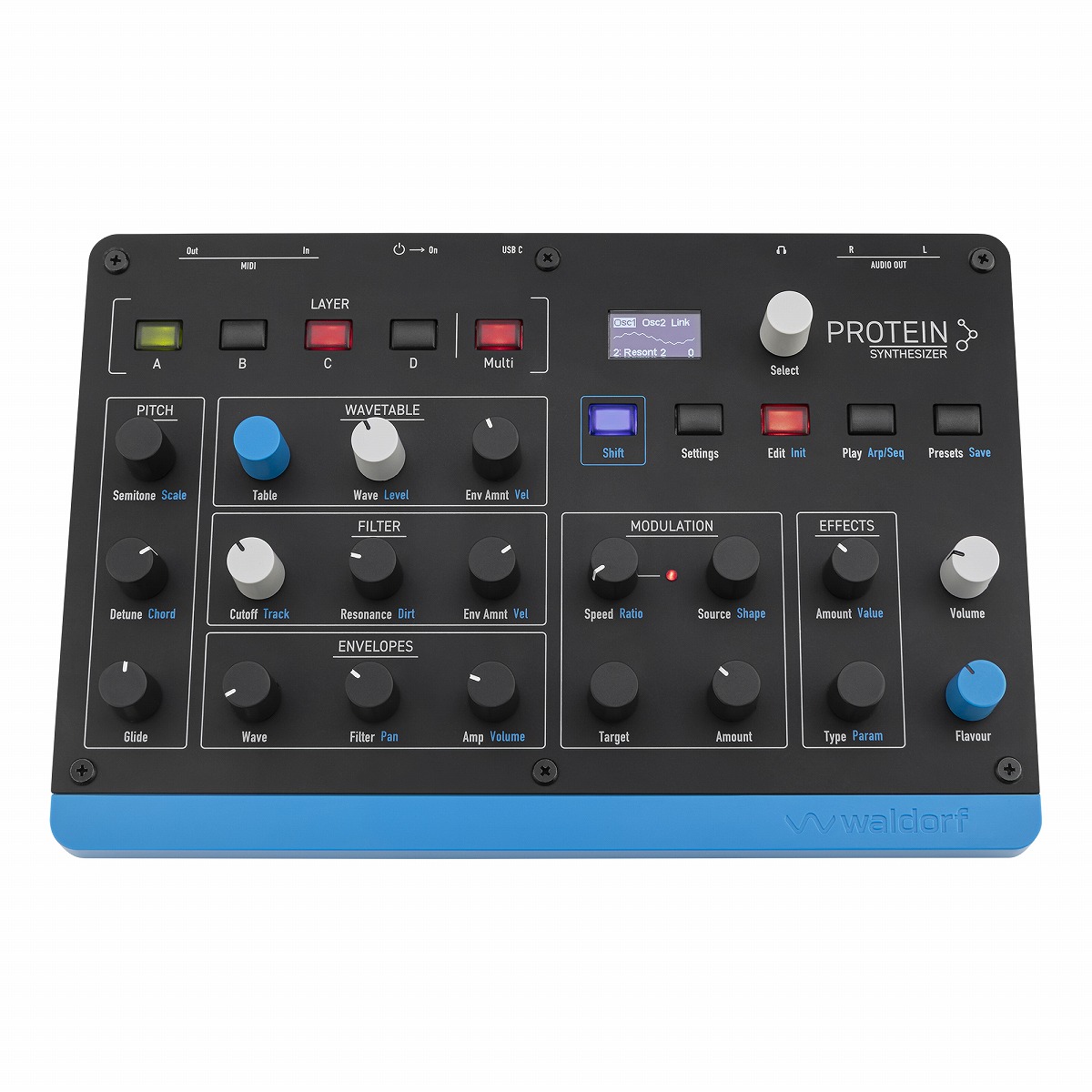 waldorf ウォルドルフ / Protein ウェーブテーブルシンセ | モジュール