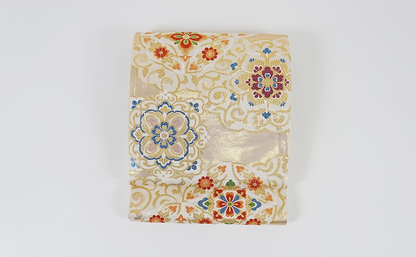 正絹袋帯 佐々木染織株式会社 ゴールド華文 | 袋帯 | 京都西陣 帯の