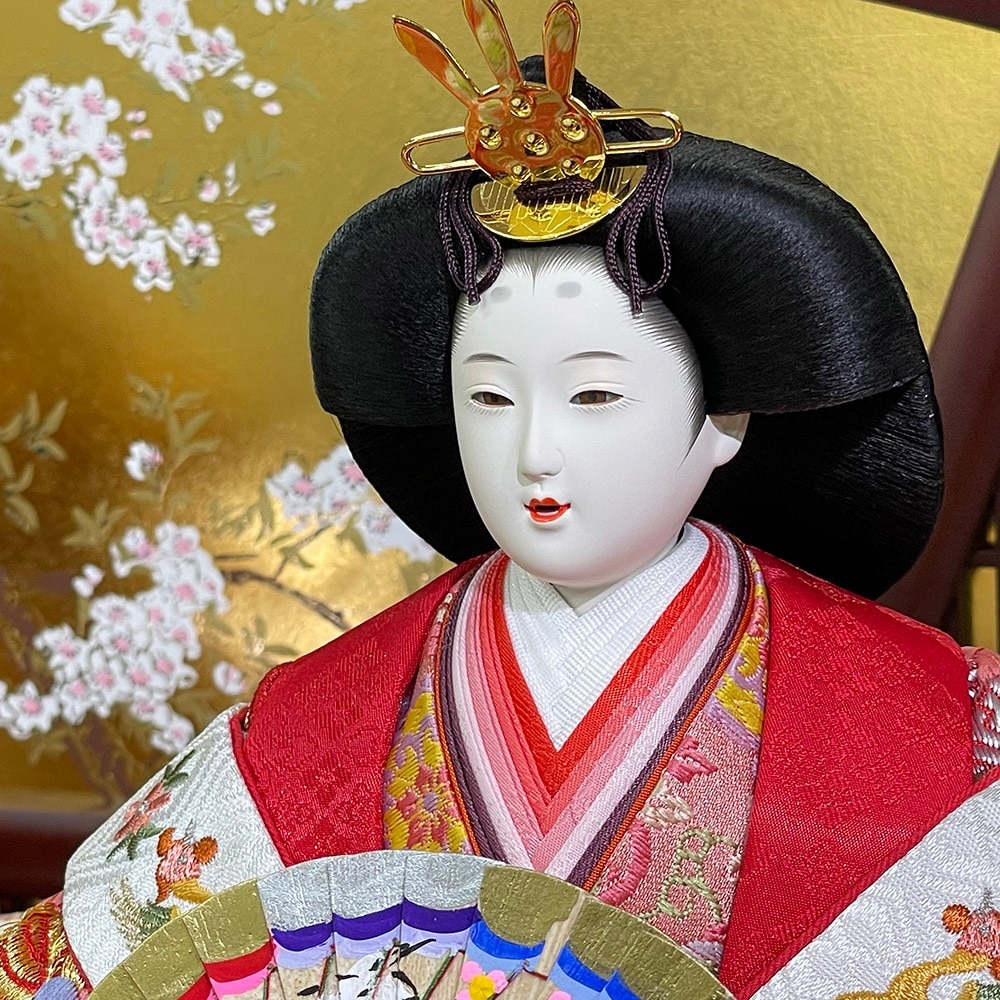 雛人形 久月 ひな人形 お祝い 三段飾り 段飾り 西陣織金襴 秀峰雛 駿河