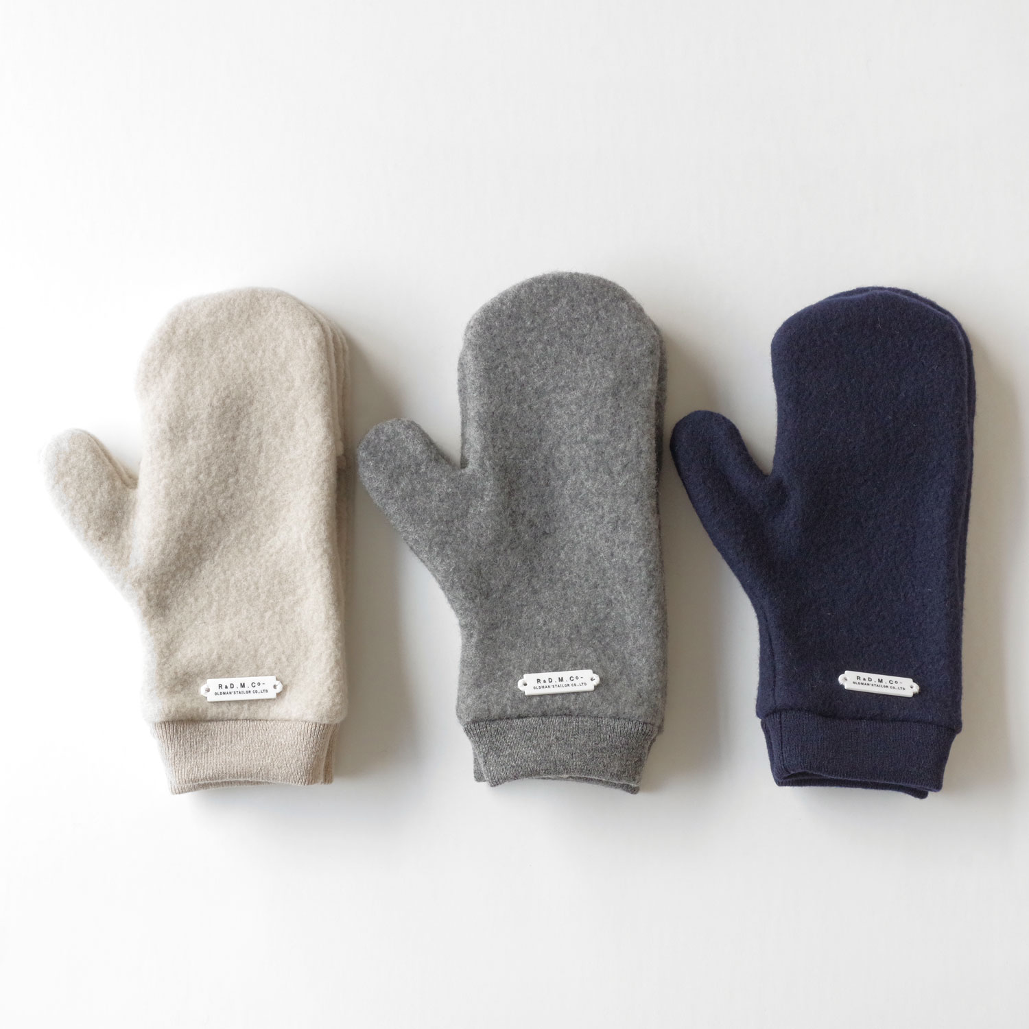 R&D.M.Co- オールドマンズテーラー : WOOL FELT KNIT MITTON ミトン