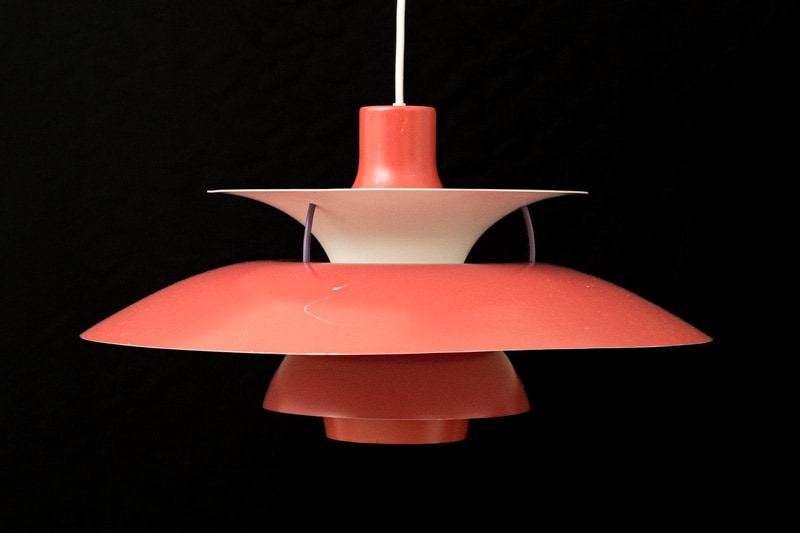 照明 北欧家具talo ルイス・ポールセン社製 ポール・ヘニングセン PH5(赤)