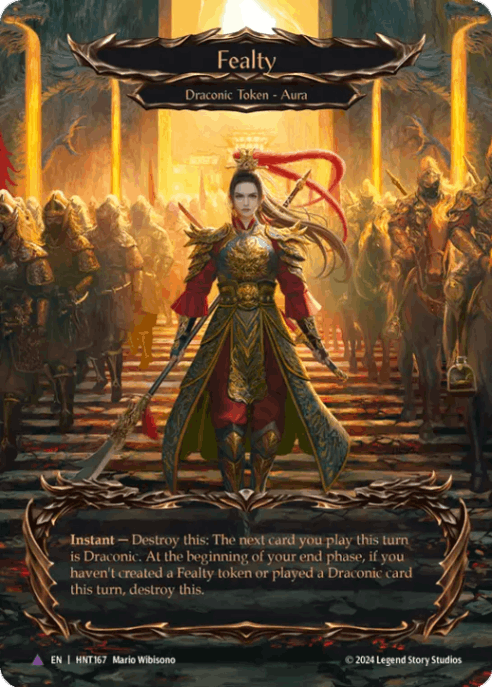EN】《Cold Foil》[Draconic] Fealty/忠義 (トークン)「Marvel