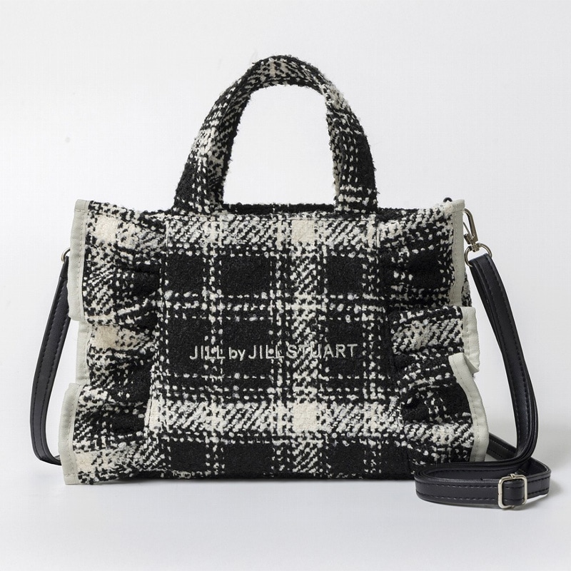 JILL by JILL STUART BOOK ツイードフリルバッグ BLACK ver. | 商品