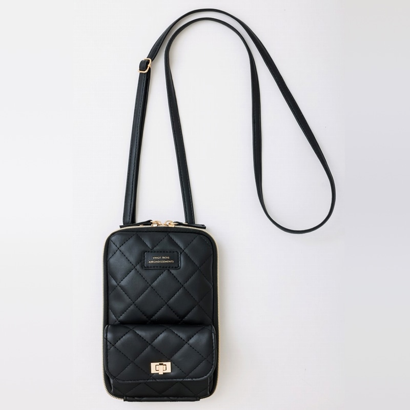 3ポケット＆仕切りつき! 23区 キルティングスマホショルダーBOOK