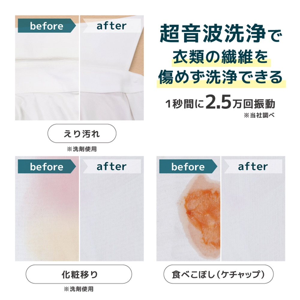 ワイドW超音波ブレードでシミ洗浄「トルン」 | 【公式】サンコー通販サイト