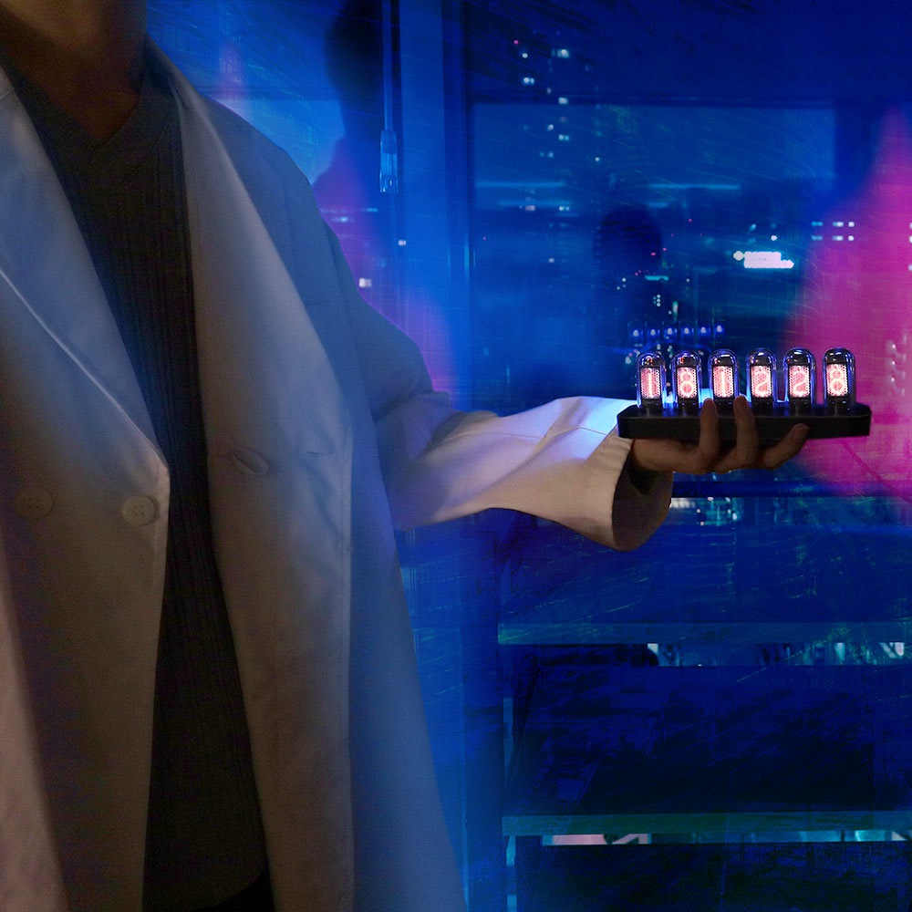 ニキシー管風置時計「Cyber punClock」 | 【公式】サンコー通販サイト