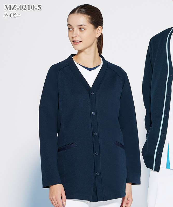 ミズノ男女兼用カーディガン長袖[チトセ製品] MZ-0210｜THS-白衣通販・販売