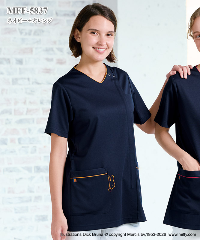 ミッフィーシリーズ女子スクラブ半袖[ナガイレーベン製品] MFF-5837