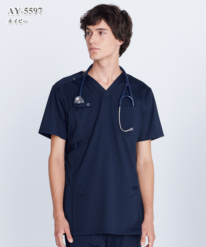 男女兼用スクラブ半袖[ナガイレーベン製品] AY-5597｜THS-白衣通販・販売