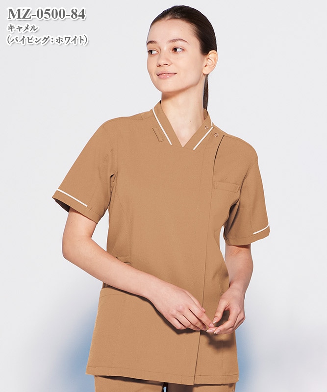 ミズノ男女兼用ファスナースクラブ半袖[チトセ製品] MZ-0500｜THS-白衣