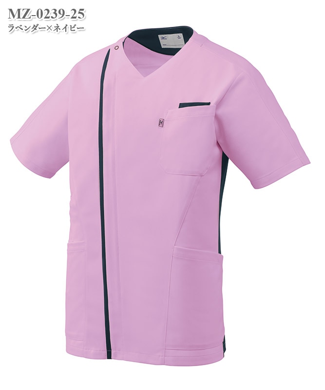 ミズノ男子ファスナースクラブ半袖[チトセ製品] MZ-0239｜THS-白衣通販