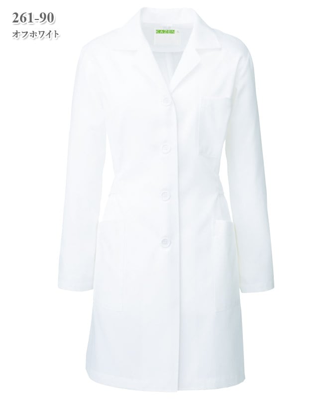 シーティーワイレディス白衣薬局衣長袖[KAZEN製品] 261｜THS-白衣通販
