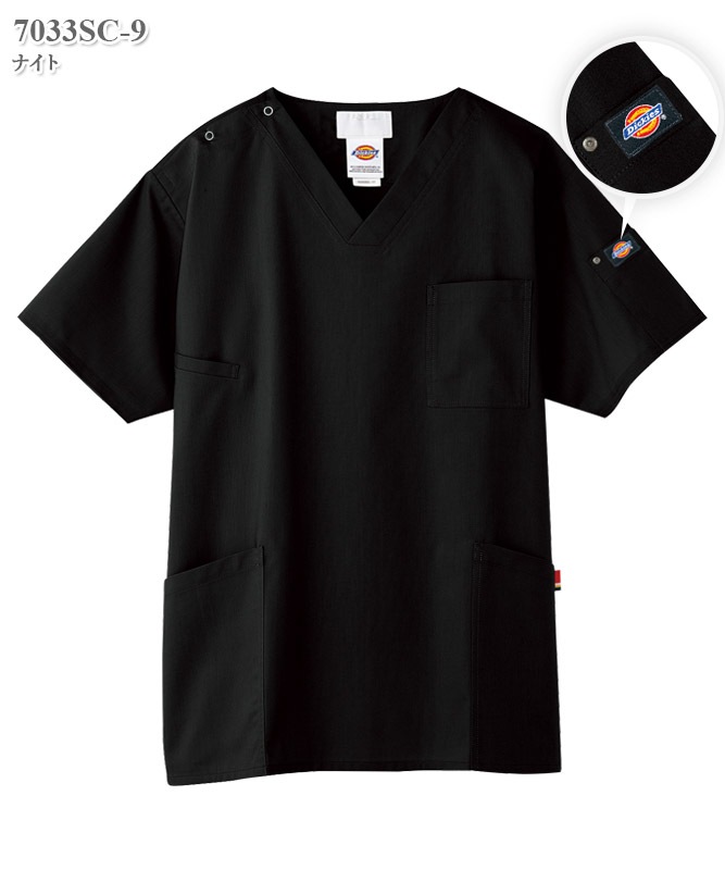 ディッキーズスクラブ半袖(男女兼用)[フォーク製品] 7033SC｜THS-白衣