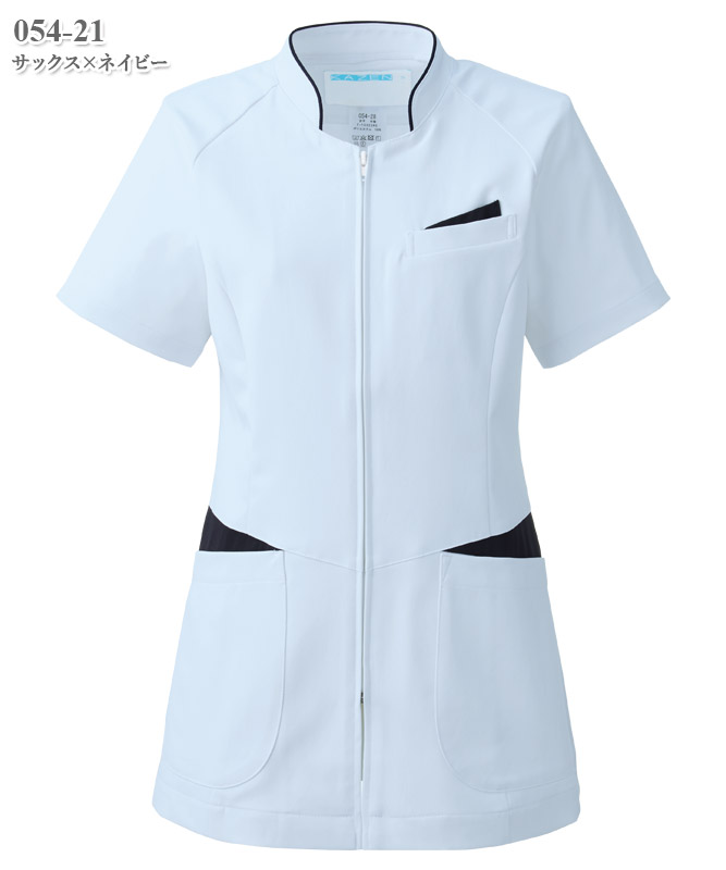 レディスジャケット半袖[KAZEN製品] 054｜THS-白衣通販・販売