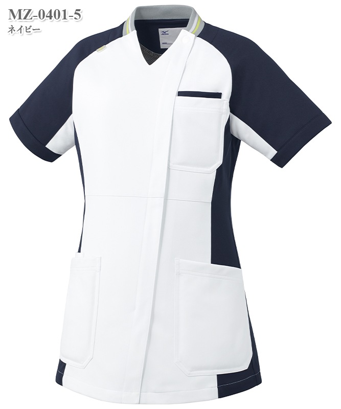 ミズノレディスファスナースクラブ半袖[チトセ製品] MZ-0401｜THS-白衣