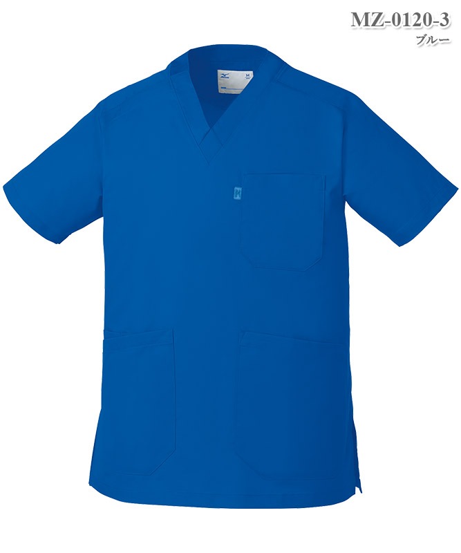 ミズノ男女兼用ストレッチスクラブ半袖[チトセ製品] MZ-0120｜THS-白衣