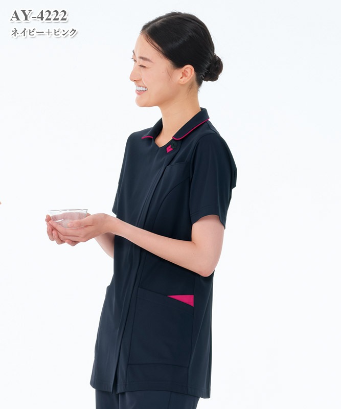 女子チュニック半袖[ナガイレーベン製品] AY-4222｜THS-白衣通販・販売