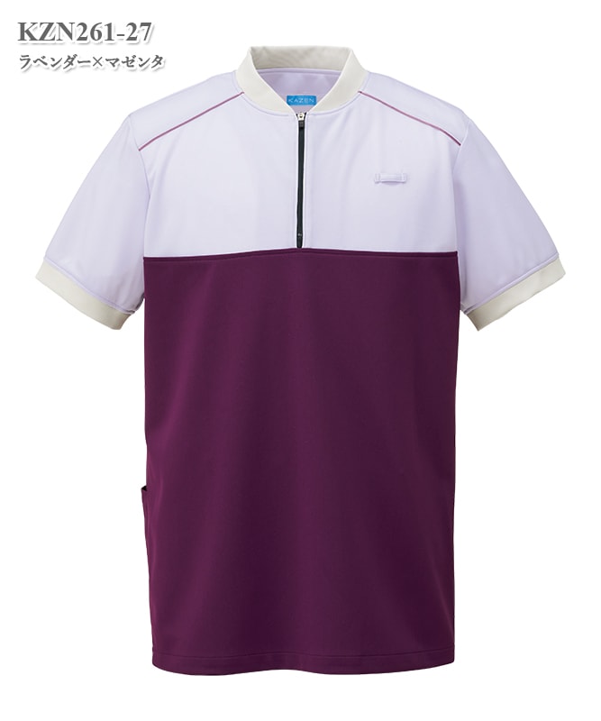 男女兼用楽ポロ半袖[KAZEN製品] KZN261｜THS-白衣通販・販売