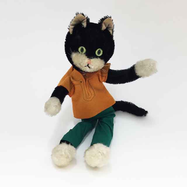 Schuco シュコーBigo Belloシリーズ 黒猫ブラックキャットのぬいぐるみ