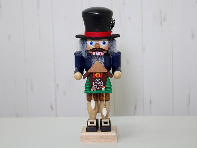 ドイツ製 くるみ割り人形 カッコー時計と紳士 (Christian Ulbricht社