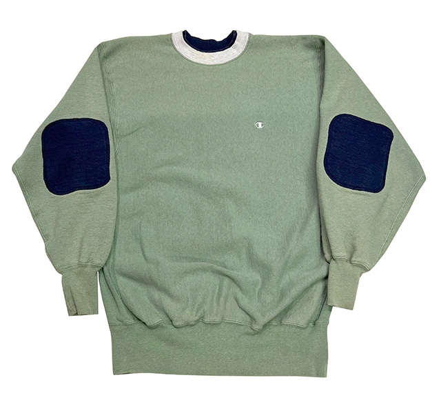 90's CHAMPION チャンピオン REVERSE WEAVE SWEAT 肘パッチ エルボー