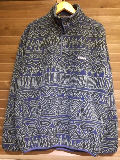 Patagonia Snap T パタゴニア スナップ T 総柄 フリース 【Used