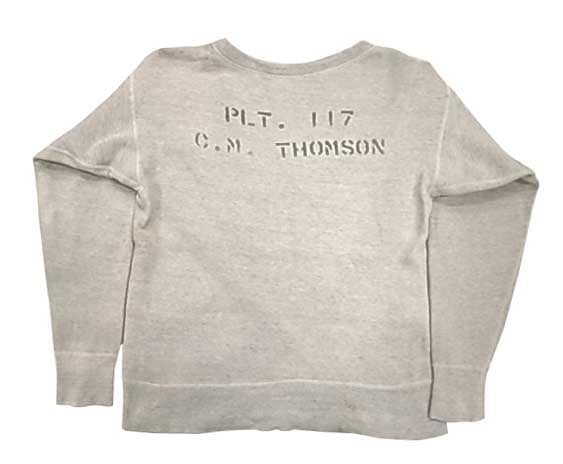 前V VINTAGE SWEAT スウェット color:Gray ステンシル セットイン