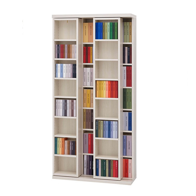 スライド書棚 ワシントン TWSD-80 TWSS-80【大型商品配送便でのお届け