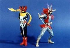 ☆ ガレキ 海洋堂 スーパーヒーローコレクション 変身忍者 嵐＆月ノ輪