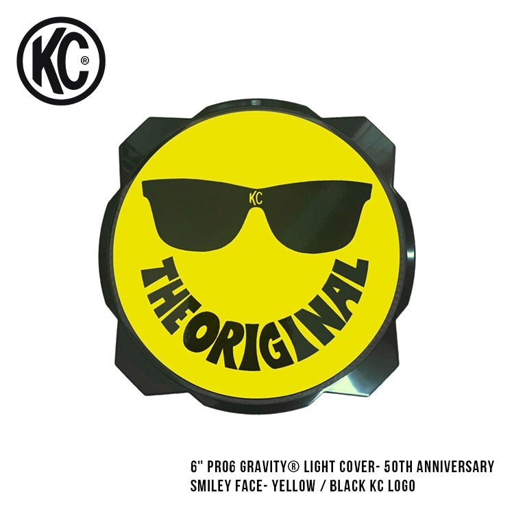 KC HiLiTES 6 Pro 6 Gravity Light cover - 50th Anniversary Smiley