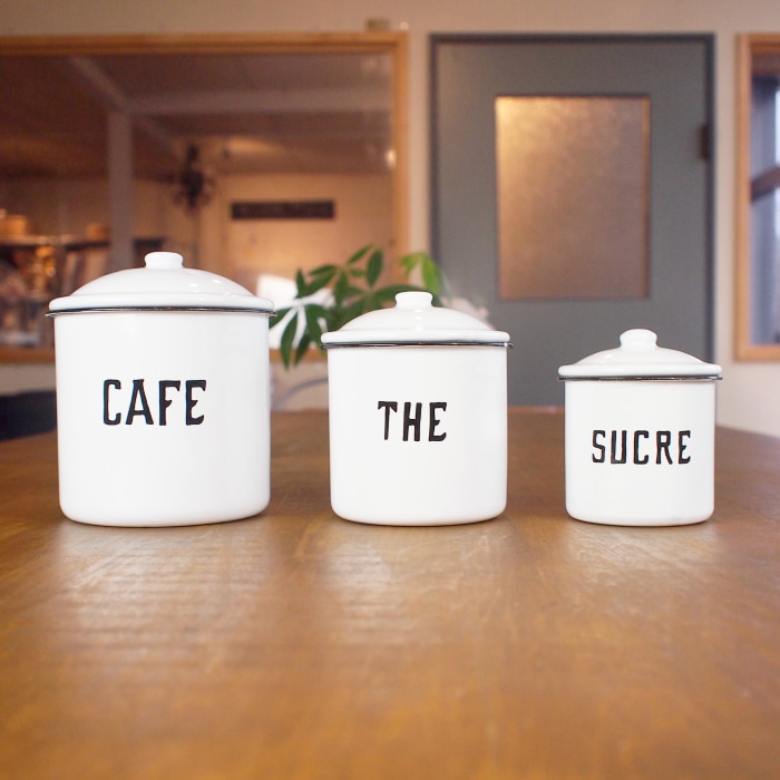 マニー　セゾンドローズ　ホーロー　キャニスター　4点セット マニー セゾンドローズ ホーローキャニスター四角キャニスター おまけ