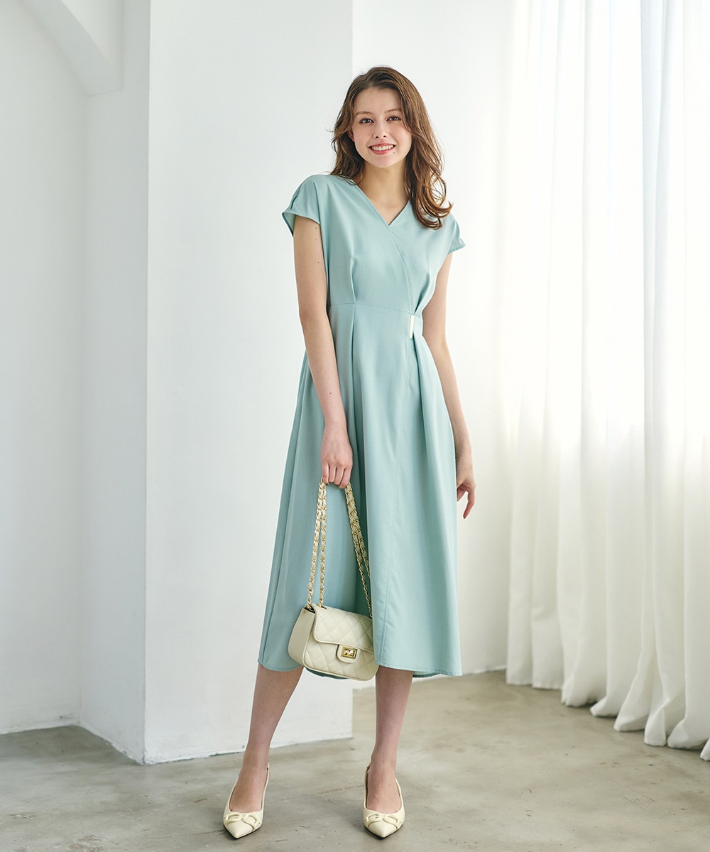 SALE】カシュクール風ブッチャーワンピース - 12Twelve Agenda