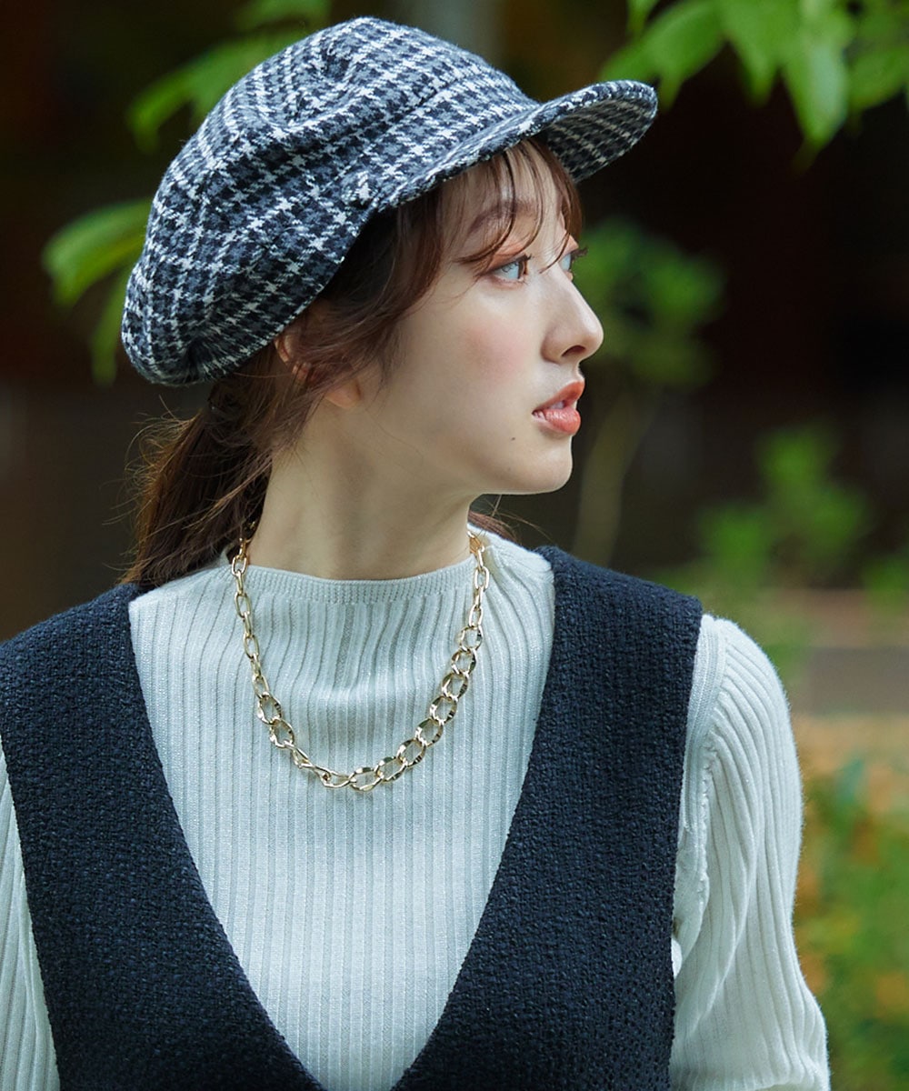 SALE】チェック柄キャスケット - 12Twelve Agenda(トゥエルブ