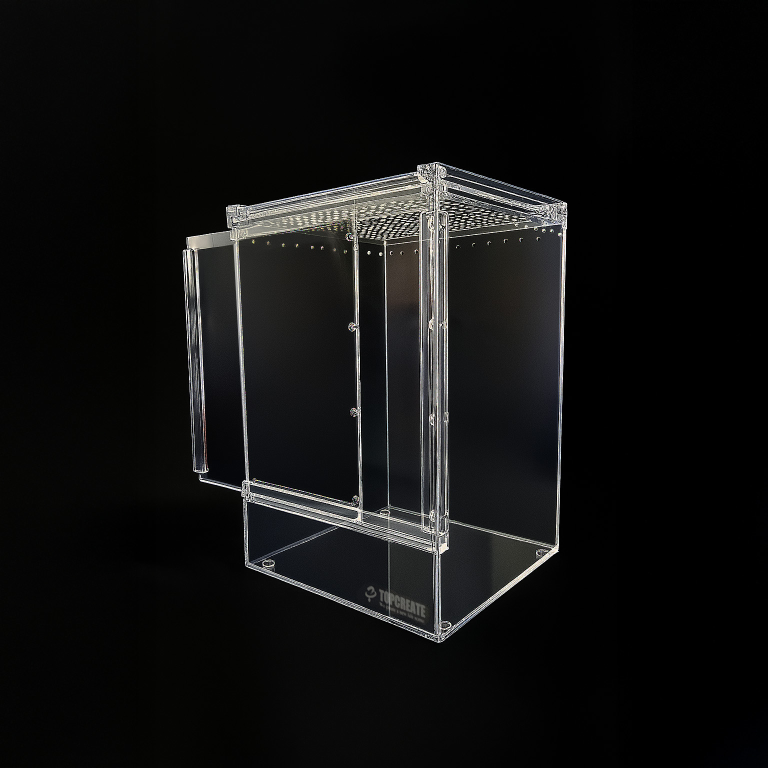 爬虫類ケージ アクリルケージ TOP-AC-SV04【アクリル4mm】20×20×30