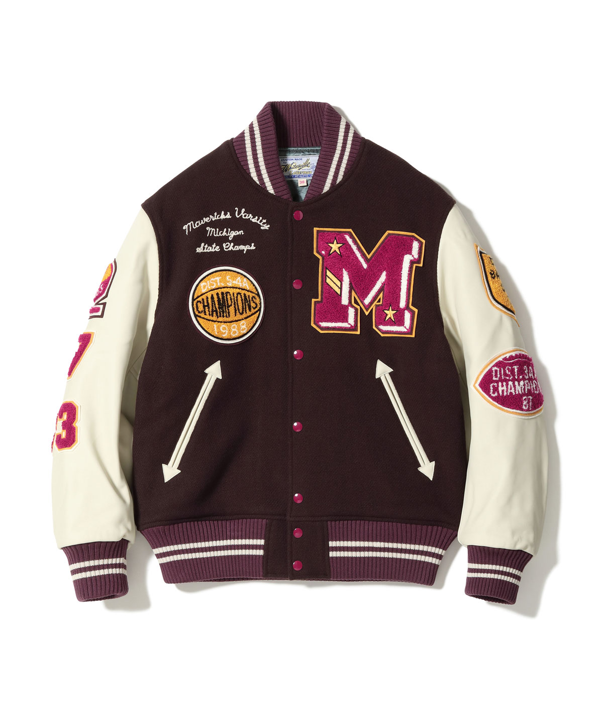 Lot No. WV15605-138 / 30oz. WOOL MELTON AWARD JACKET “MAVERICKS