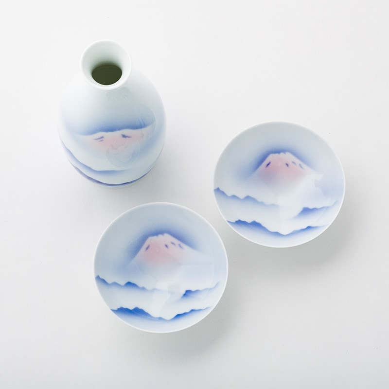 赤富士 二人具酒器揃 | すべての商品 | 深川製磁オンラインストア （TS