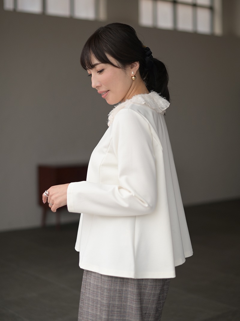 フェザー襟トップス | Tops,トップス | | TREFLE＋1（トレフルプラスワン）